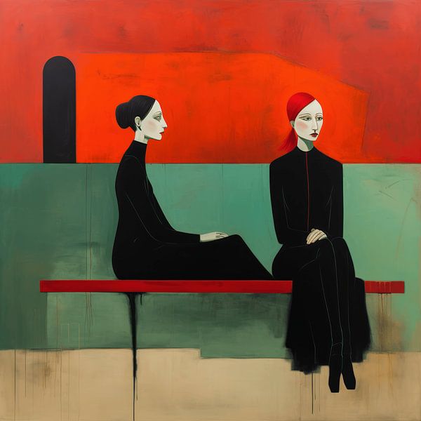 Freundinnen von Ton Kuijpers