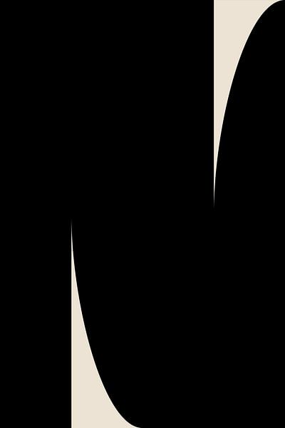 Formes abstraites en noir et blanc I par Dina Dankers