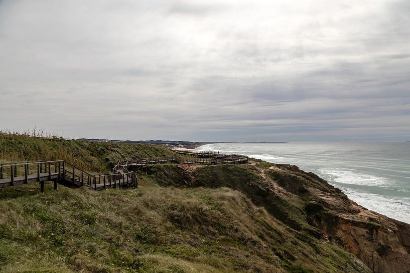 Le sentier de la plage est idéal pour se promener tranquillement le long de la plage de Foz do Arelho-Mar. par Marjolein Zijlstra