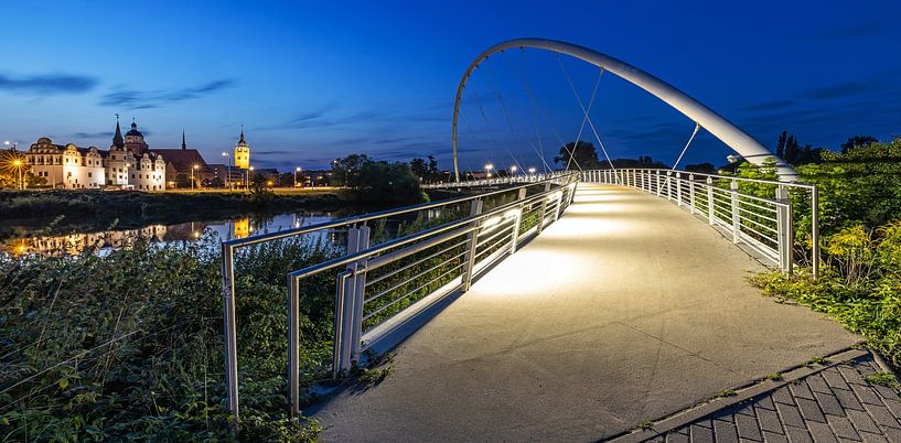 Dessau - Panorama à l'heure bleue par Frank Herrmann