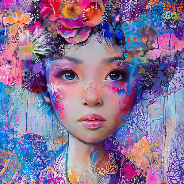 Portrait d'une femme japonaise par Egon Zitter