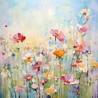 Blumen im Monet-Stil | Blumenfeld Impressionismus