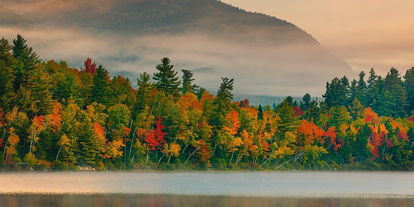Herbst am Connery Pond im Adirondacks State Park von Henk Meijer Photography