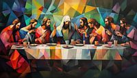 Le dernier repas de Jésus cubisme