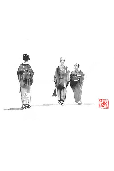 crossing a geisha par Péchane Sumie