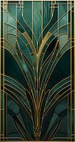 Art Deco Elegant Gatsby: Fenster Gatsby (Glasmalerei)
