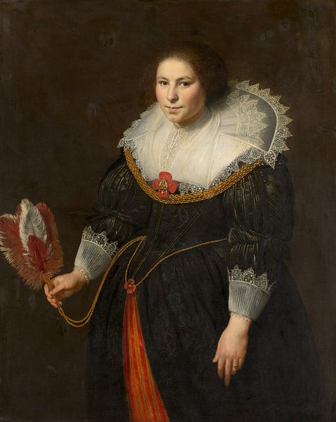 Frauenbildnis, Paulus Moreelse von Meisterhafte Meister