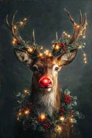 Rudolph dressed in Christmas lights no. 2