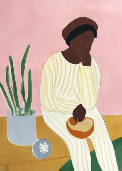 Trendy illustration in pastel colours by Studio Allee