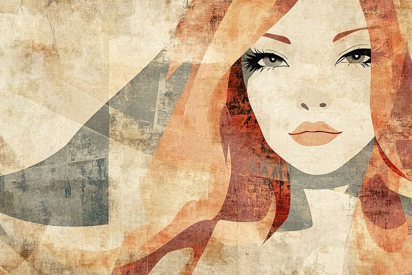 Visage de femme par Peintures accrocheuses