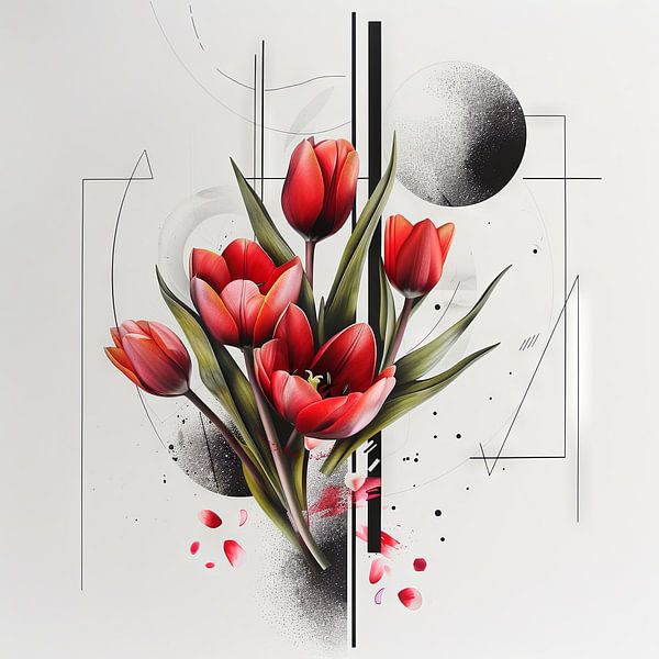 Tulpen - Tulpe von Poster Art Shop