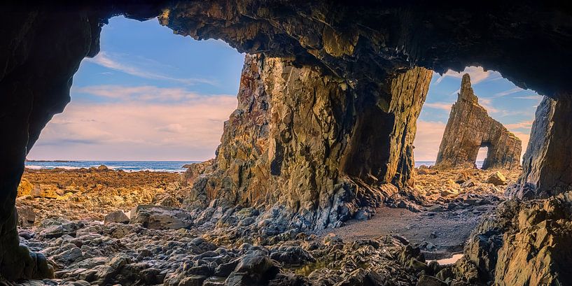 Panorama von Playa de Campiechos, Asturien, Spanien von Henk Meijer Photography