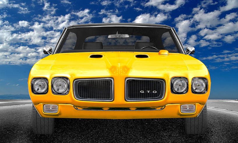 1967 Pontiac GTO in yellow von aRi F. Huber