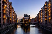 Die Speicherstadt im Abendlicht