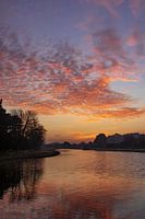 Ciel néerlandais avec lever de soleil
