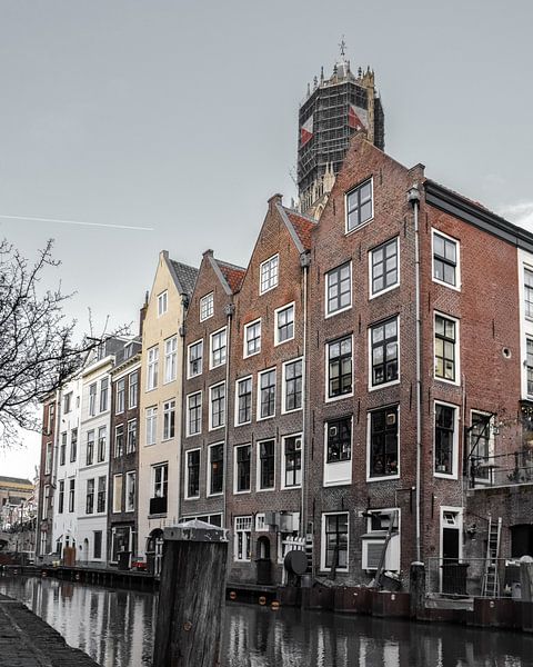 Canal houses in Utrecht by Kim de Been