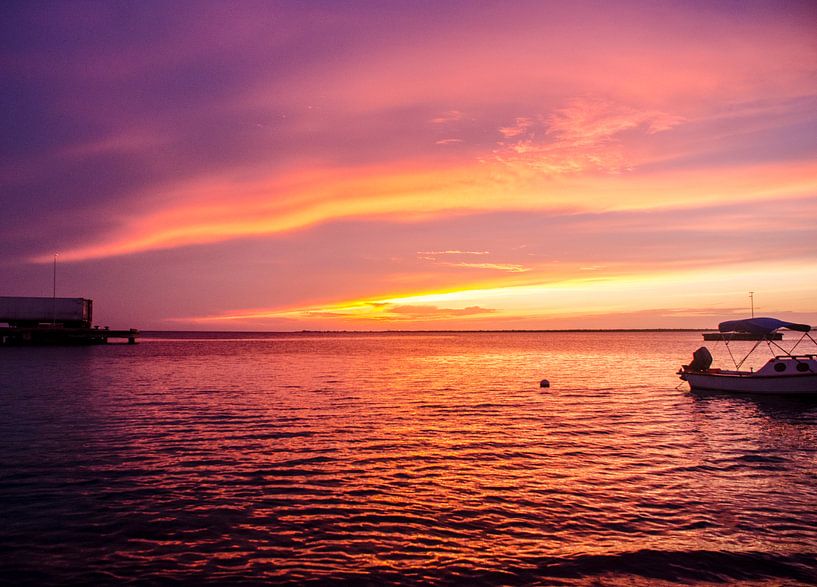 Sunset, Bonaire by Joke Van Eeghem