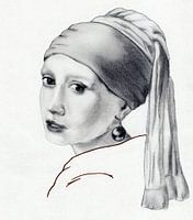 La fille à la boucle d'oreille en perle