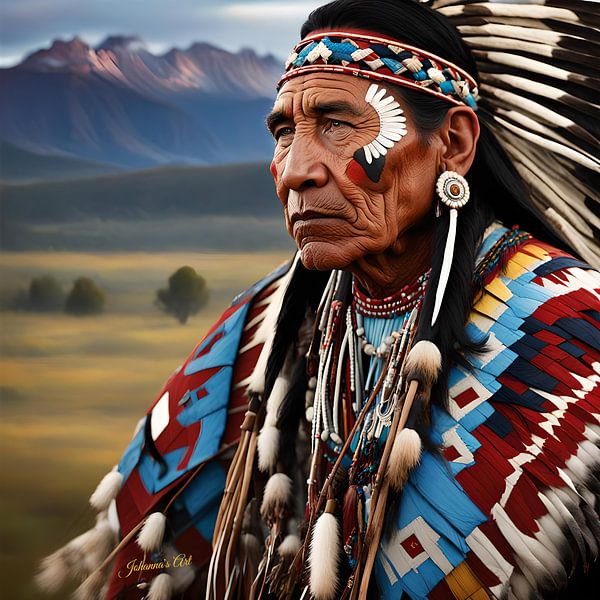 Realistic Native American Art 30 von Johannas Art Creations