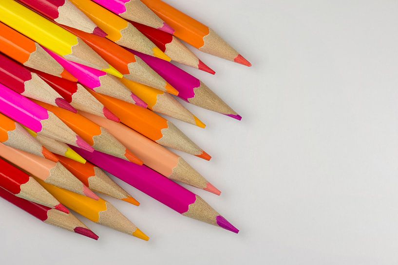 Collectie van bont gekleurde potloden von Tonko Oosterink