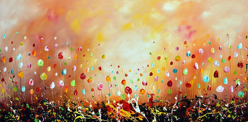 Abstrakte Blumen von Gena Theheartofart