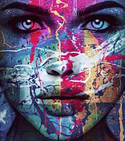 Just Face - 100 Splash Pop Art