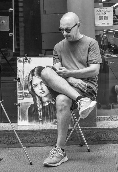 artist is checked by Jan uit de Bosch