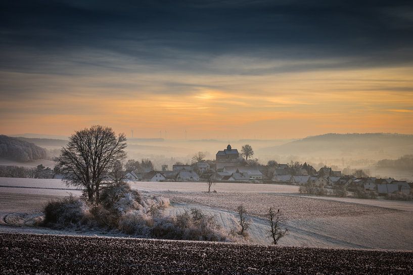 Winterstimmung an der Kapelle Schönberg von Jürgen Schmittdiel Photography