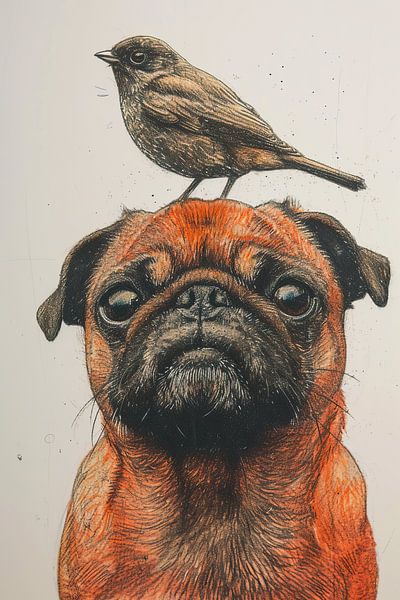 Bulldogge von Wunderbare Kunst