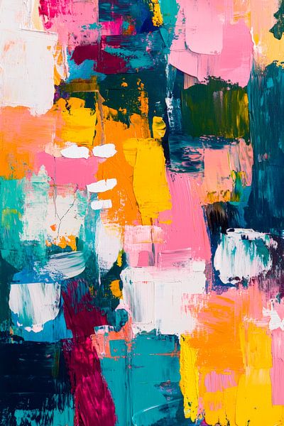 Abstrakte Farbexplosion in Pastelltönen von Poster Art Shop