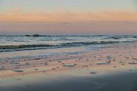Sonnenuntergang am Meer Terschelling I Pastellfarben Foto