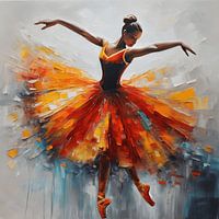 classic modern ballerina painting