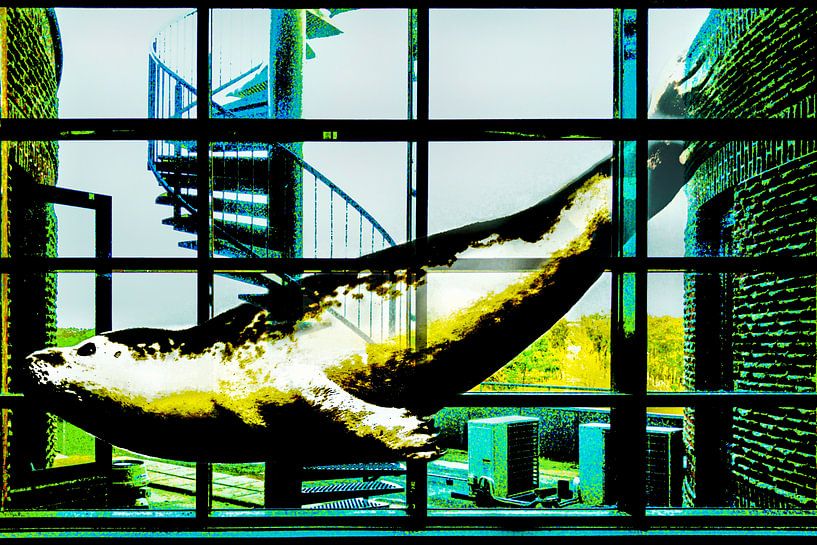 Swimming through the looking glass (Pop-Art-Dichtung) von Ruben van Gogh - smartphoneart