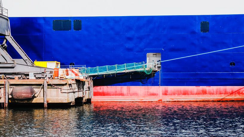 Scheepsmuur in de scheepswerf van Heiko Westphalen
