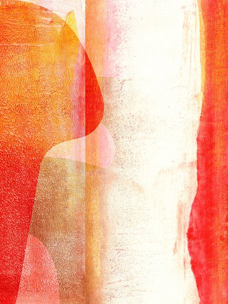 Abstract landschap in wabi-sabi-stijl van Dina Dankers