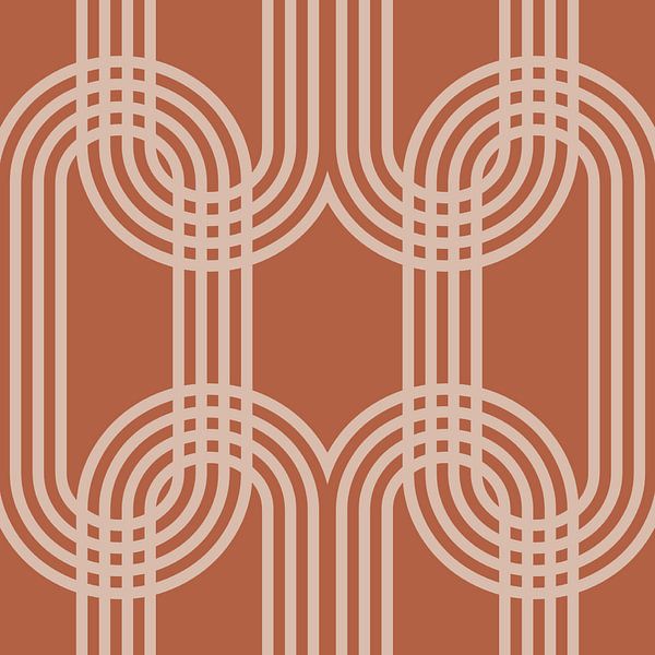 Rétro Vintage Élégant Marron par Mad Dog Art