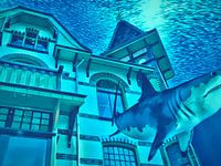 Het Kasteeltje (das Schlösschen) während des Hochwassers