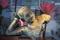 Vishnu couché d'Angkor Wat-Cambodge