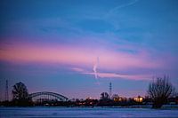 Winter 2021 in Oosterbeek Blick auf die Brücke