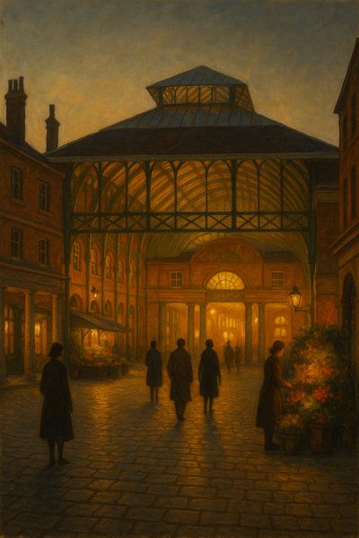 Covent Garden Glow – Evening Light in London’s Market Square by Travel Shop