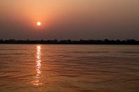 Sonnenuntergang am Ganges