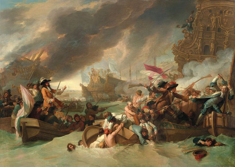 Benjamin West,La bataille de La Hogue, 1806 par finemasterpiece