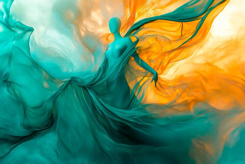 Dance of colours and fabrics by Poster Art Shop