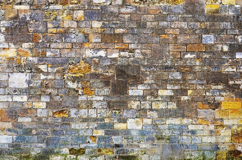 Stone wall in Oxford, England by Frans Blok - photos, art and other wall decoration