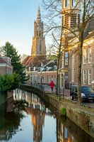 Amersfoort am Morgen. Turm der Muttergottes