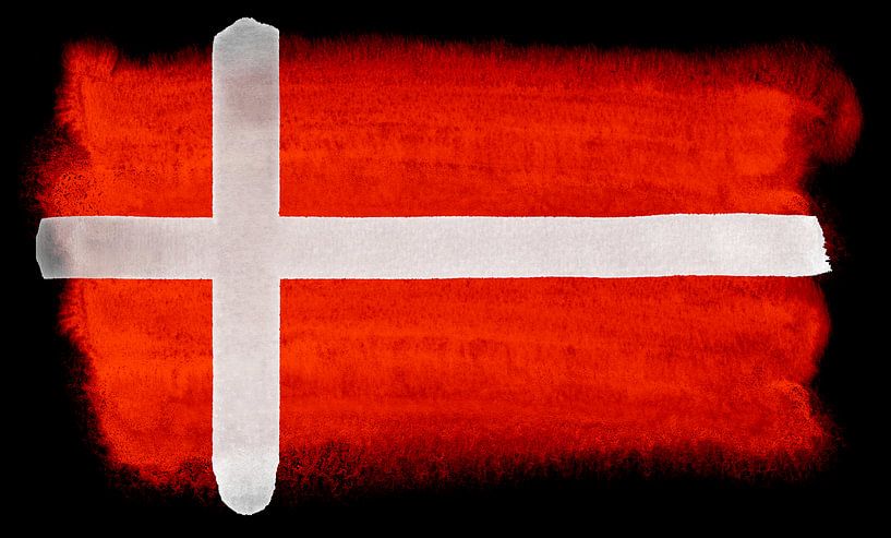 Drapeau national symbolique du Danemark par Achim Prill