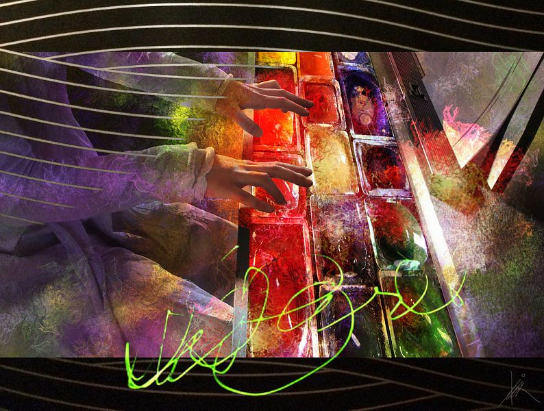 Keith Jarrett - H. Fischer by mimone art