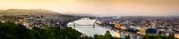 Panoramic picture of the city of Budapest with the river Danube.