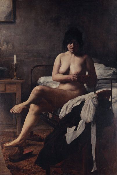 Mädchen wacht auf, sivori eduardo - 1887 von Atelier Liesjes