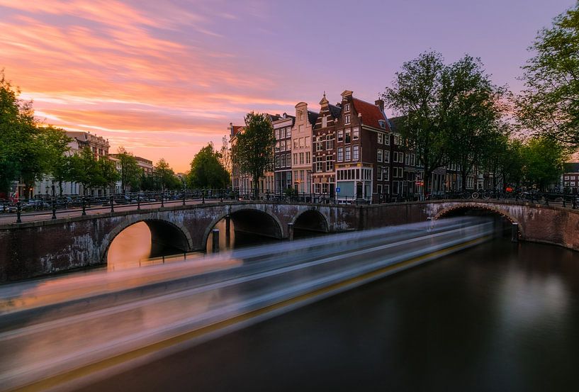 Zonsondergang in Amsterdam par Georgios Kossieris